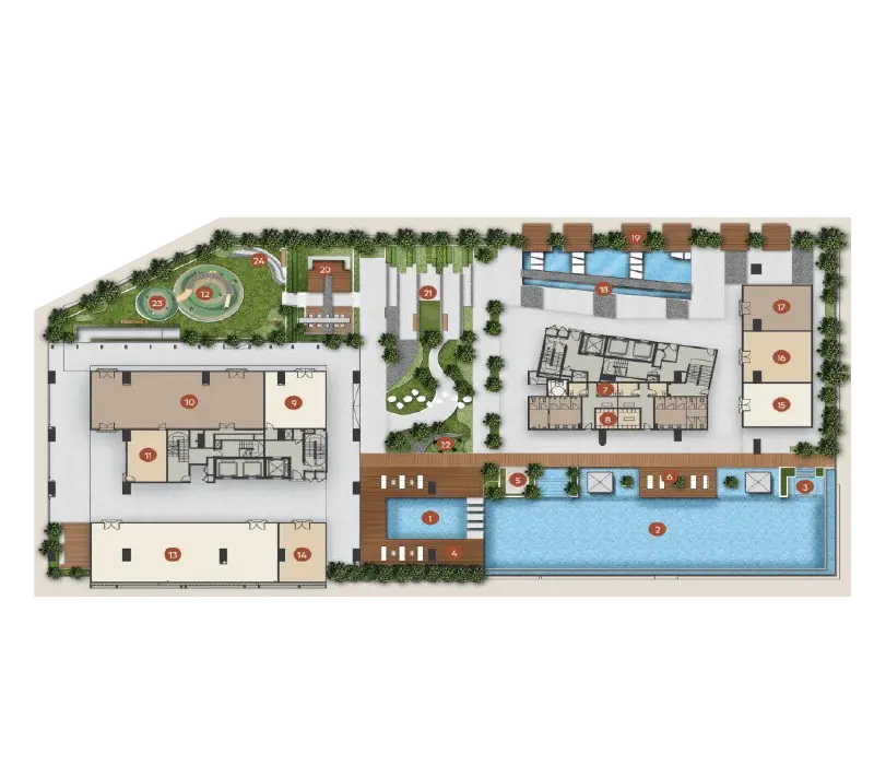 OAKA Level 5 facilities map